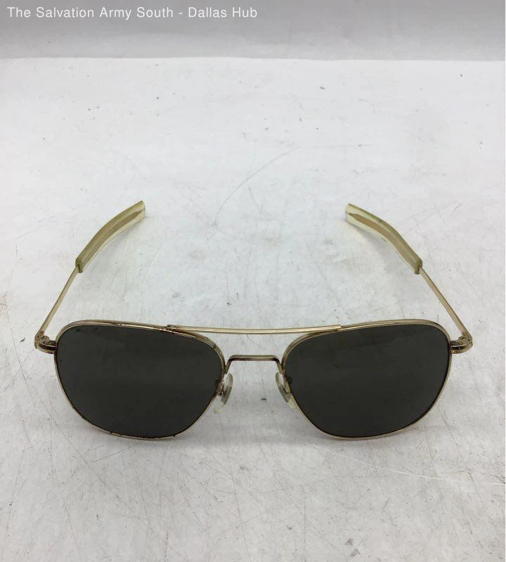 Gafas de sol de aviador militares vintage ópticas americanas tono dorado Foto 1 de 4