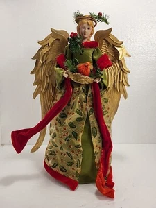 Angel Red Green Angel Christmas Tree . - Picture 1 of 4