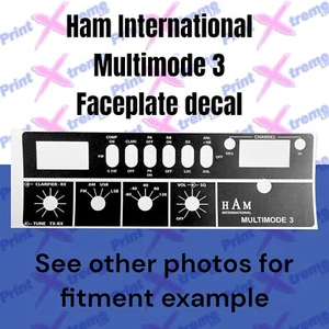HAM INTERNATIONAL MULTIMODO 3 MM3 cb radio placa frontal bisel pegatina - Imagen 1 de 10