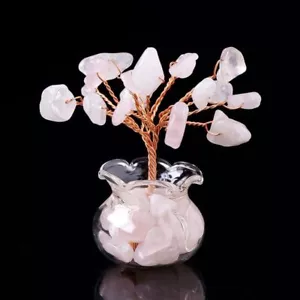 Handgefertigte kleine Kristallbäume positive Energie Edelstein Heilung Baum Schreibtisch - Bild 1 von 19
