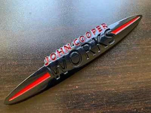 Gloss Black Badge Fits Mini F54 F55 F56 F57 JCW Custom John Cooper Works - Picture 1 of 1