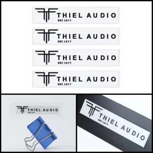 Calcomanía adhesiva con logotipo de audio THIEL HÁGALO USTED MISMO impermeable 64 mm (2,51") X 13 mm (0,51") - Imagen 1 de 16