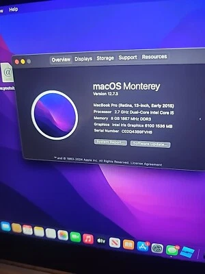 macbook pro 2015 13 inch i5 8gb - Image 1 of 4