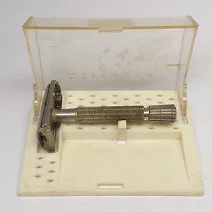 Vintage GILLETTE SLIM SAFETY RAZOR with Original Box - Picture 1 of 12