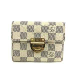 Louis Vuitton Damier Azur Porte Feiulle Koala Trifold Wallet White/8BD0668 - Picture 1 of 8