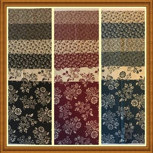 36 6 1/2 x 6 1/2 Squares Floral Fabric Variety 100% Cotton Duplicates - Picture 1 of 12