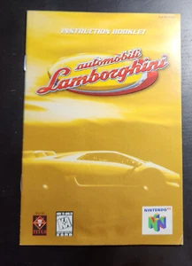 Automobili Lamborghini | Nintendo 64 | N64 | Manual Only | Original | Authentic - Picture 1 of 2