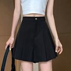 30) Stylish Korean Women's Casual High Waist Shorts Skirts in Solid Color