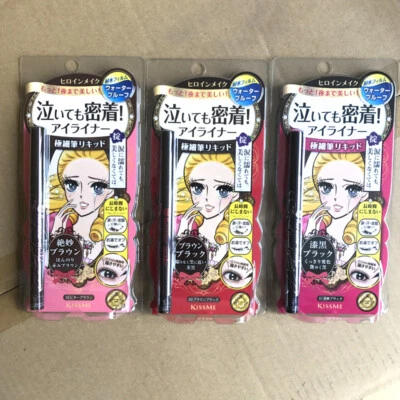 3 Pcs Heroine Kiss Me Make Better three colors Smooth Liquid Eyeliner - Image 1 of 4