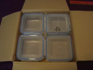 LockNLock Set of 8 Mini Stackable Clear Storage Set - Picture 1 of 3