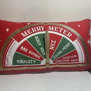 Beautiful Cynthia Rowley Christmas In Merry Meter Filled Throw Pillow 58x31cm - Picture 1 of 9