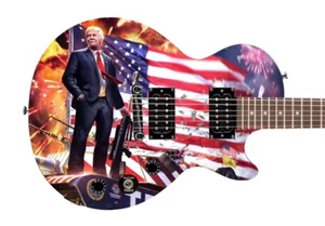 Donald Trump Custom Epiphone Les Paul Electric Guitar President USA MAGA T12 - Picture 1 of 3