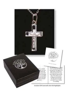 Sterling Silver Necklace – Polished Crucifix - Picture 1 of 1
