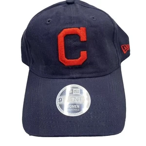 Cleveland Guardians Womens Baseball Hat Cap Strap Back Blue Red Logo Casual MLB - Picture 1 of 9