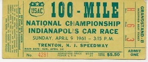 1961 100-Mile National Championship Indy Car Race at Trenton, NJ, Speedway - Picture 1 of 2