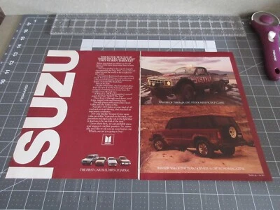 1985 Isuzu Trooper II, MINI-PICKUP 2-Page Print Ad - Image 1 of 3