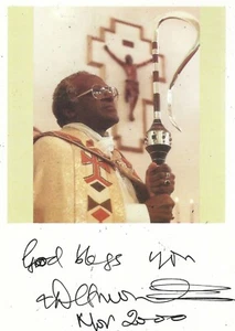 Desmond Tutu Autographed Signed 4x6 Photo Picture - Picture 1 of 1