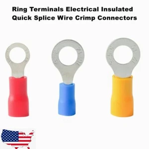 22-10AWG Terminals Electrical Insulated Quick Splice Wire Crimp Connectors - Picture 1 of 9