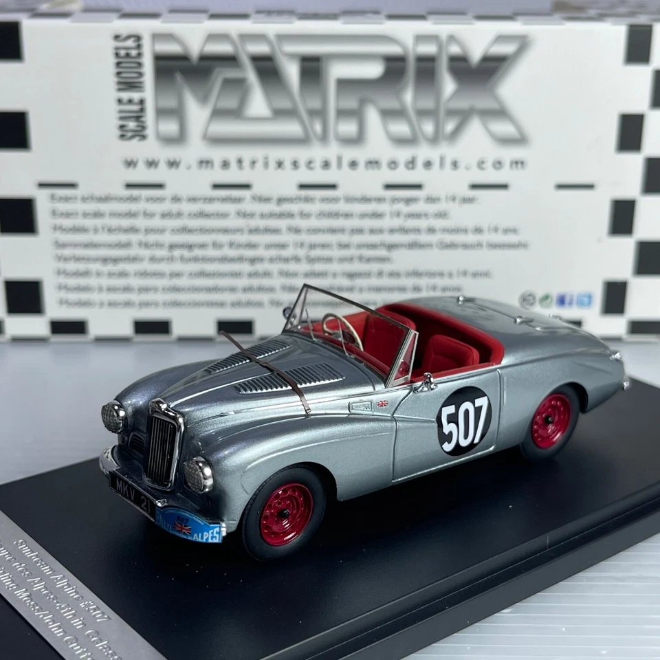 1/43 Matrix Sunbeam Alpine #507 1953 cupé de los Alpes cuarto en clase MXR41807-021 Foto 1 de 1