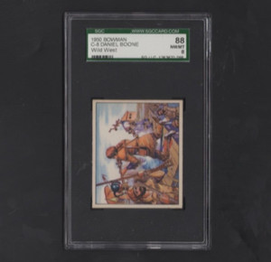 1949 Bowman Wild West C8 Daniel Boone SGC 8