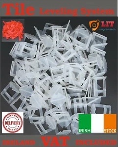 Tile Leveling Spacer System Clips Wedges Tiling Flooring Kit Wall Floor Tool IE - Picture 1 of 20