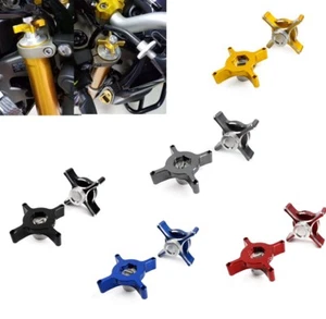 Aluminum CNC Front Fork Adjuster Cap bolt for 2014-2016 Yamaha MT FZ 09 Z800 - Picture 1 of 23