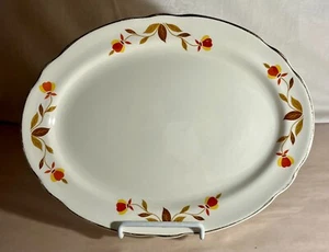 Hall Autumn Leaf 11 1/2" Oval Serving Platter - Picture 1 of 2