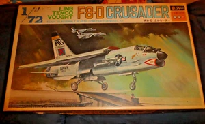 Fujimi 1971 1/72 Temco Vought F-8D Crusader USA Fighter Model- 2 Kits one box - Picture 1 of 3