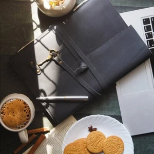 Classic Vintage A4 Leather Journal Notebook - Bild 1 von 6