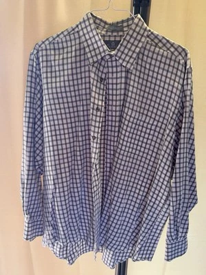 Camisa de vestir Surrey para hombre marrón/crema a cuadros 17 (34-35) Foto 1 de 4