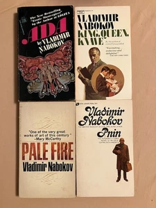 Vladimir Nabokov lot of 4 Vintage Paperbacks Ada/King Queen Knave/Pale Fire/Pnin - Picture 1 of 2