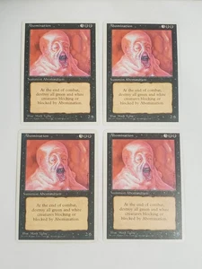 MTG Playset 4x Abomination (4th Edition/Black/U) - BGM - Picture 1 of 2