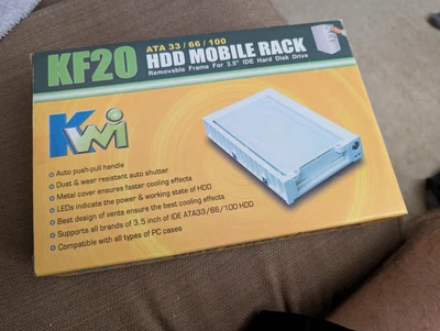 NOS Kingwin KF20 Mobile Rack PATA EIDE 3.5-inch Hard Disk Drive Enclosure  - Image 1 of 2