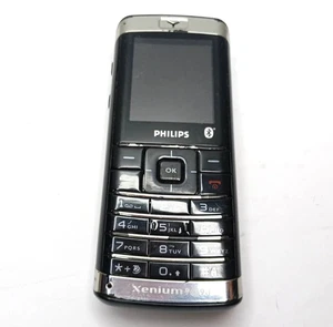 *UNTESTED* PHILIPS XENIUM 9@9d 2G GSM CELL PHONE BAR CELLULAR VINTAGE + BATTERY - Bild 1 von 3