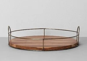 16" Round Wood and Wire Tray - Hearth & Hand with Magnolia - Picture 1 of 1