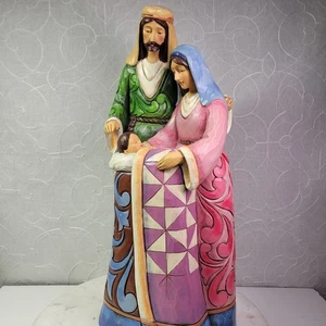 Estatua de la Sagrada Familia Jim Shore Belén Estatuilla Vida Vacacional 2013 Colección - Imagen 1 de 18