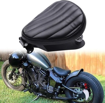 Muelle de asiento Bobber Solo para motocicleta con base de sillín para Honda Shadow VLX 600 VT600C Foto 1 de 4