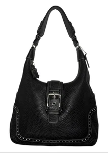 Borsa a tracolla Coach Hampton Soho 5054 vintage pelle nera ciottolata NUOVISSIMA - Foto 1 di 9