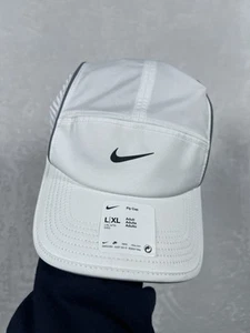 NWT NIKE Running Fitness Workout Fly Cap Dri-FitADV White Lightweight L/XL - Picture 1 of 10