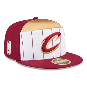 Men's New Era White/Wine Cleveland Cavaliers 2025 NBA Tip Off Split Panel - Picture 1 of 5