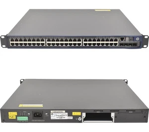 Conmutador HP A5120-48G-PoE+ EI JG237A 48 puertos PoE RJ-45 GE 4x SFP + orejas de rack - Imagen 1 de 6