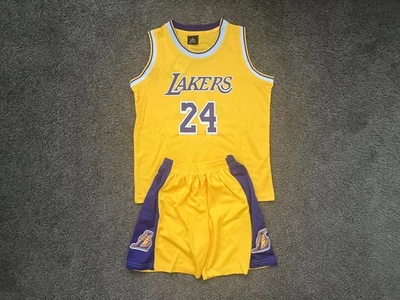 Youth Lakers Kobe Bryant High-Quality Jersey Shorts Basketball 2T to 14-16 - Image 1 of 2