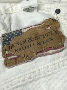 Denim Supply Jeans Herren 36x30 Weiß Denim Slim Straight Polo Ralph Lauren Vintage - Bild 1 von 17