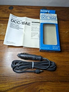 Cable de batería de coche Sony DCC-16AE para TV de 12 V vintage 1979 sin usar en caja - Imagen 1 de 8
