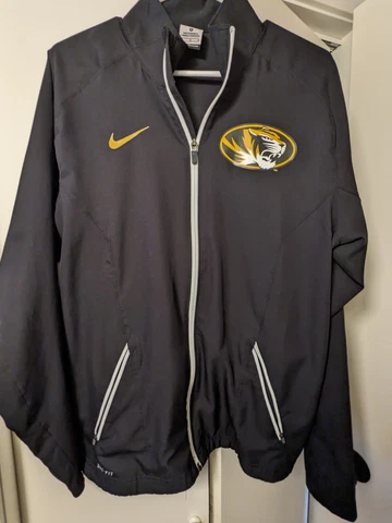 Nike Missouri Tigers Windbreaker jacket Mizzou medium lightweight full Zip Cover