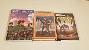 (3) HARDCOVER STAINLESS STEEL RAT BOOKS by HARRY HARRISON +FM+ - Picture 1 of 1