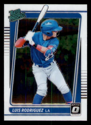 2021 Donruss Optic Rated Prospects #18 Luis Rodriguez - Image 1 of 2