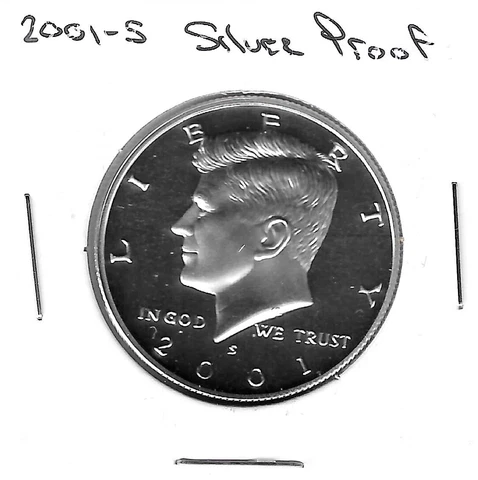 2001-S Silver Proof Kennedy Half Cover