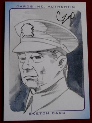 THUNDERBIRDS - ONE-OF-A-KIND SKETCH CARD - PARKER by JOHN CZOP - Cards Inc 2004 - Image 1 of 2