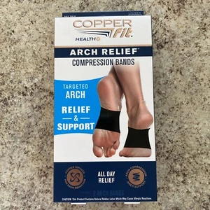 Copper Fit  Arch Relief COMPRESSION BANDS One Size Fits Most - Picture 1 of 2